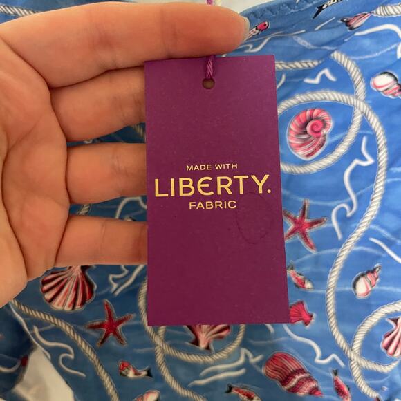 New Doen Marbella maillotone piece swimsuit blue shell liberty Solent shores XXL - Picture 4 of 8